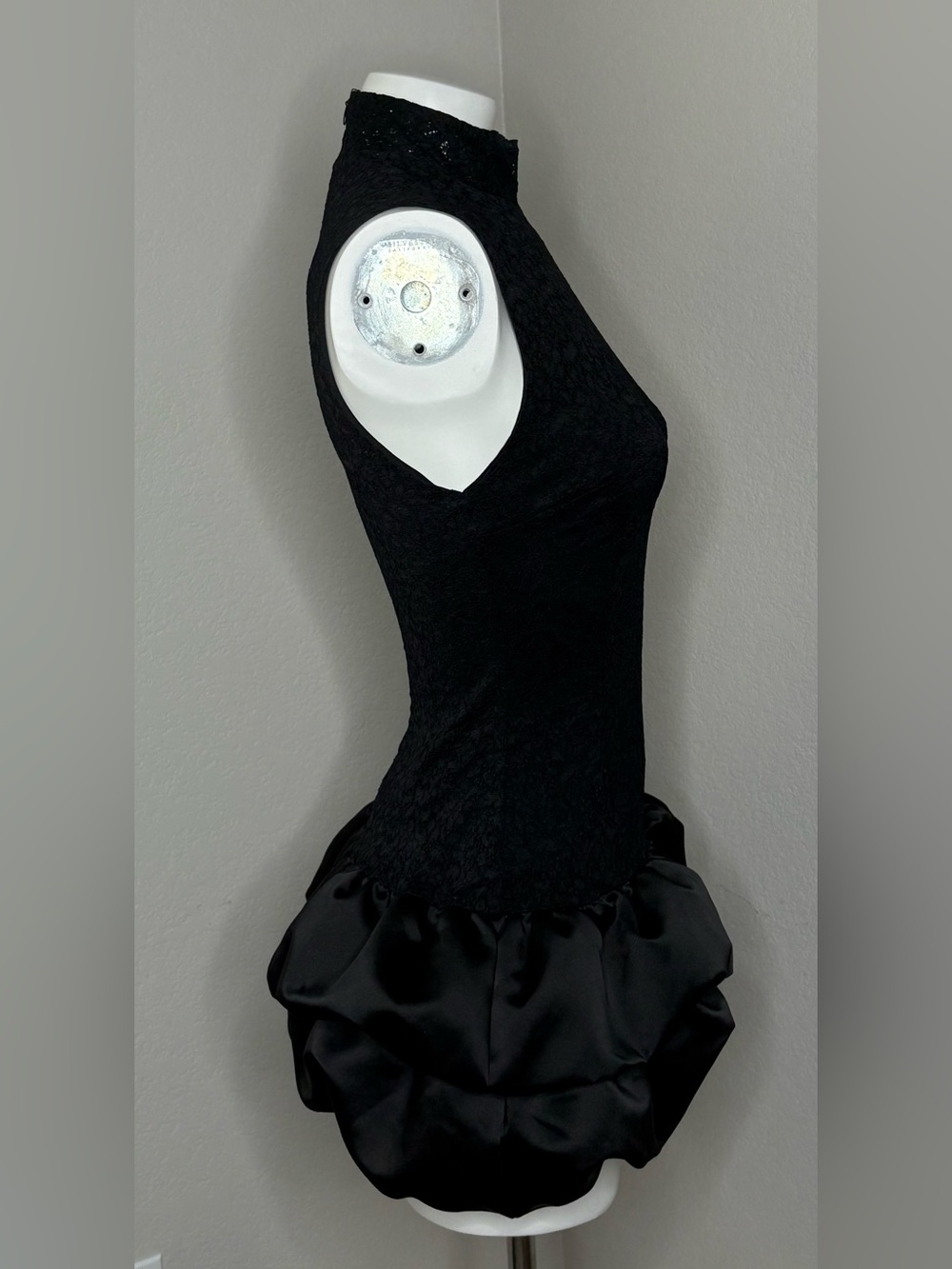 Zara‎ Sleeveless Lace Bubble Skirt Mini Dress Small New Going Out - Picture 7 of 16